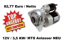 Car-Portal: MTS 12V Anlasser Starter Getriebeanlasser Schnellläufer 82,77 Euro St. Netto
